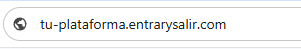 Ejemplo de nombre de plataforma en la URL (subdominio)